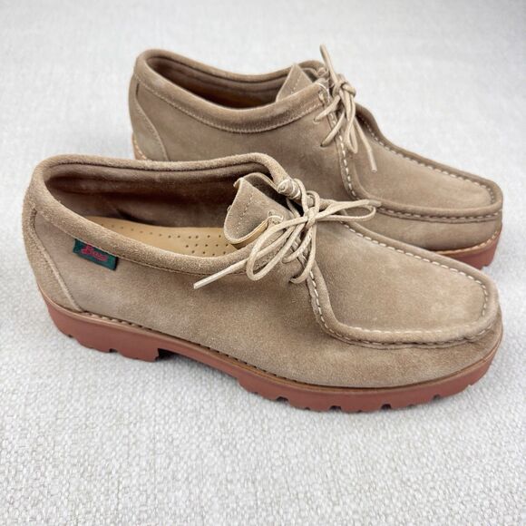 GH Bass Suede Wallace Super Lug Moc Sole Mens Size 9 EE Derby Shoes - Picture 1 of 12